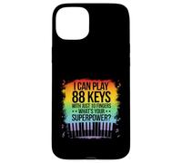 I Can Play 88 Tasti Pianoforte Jazz Music Keyboard Player Compositore Custodia per iPhone 15 Plus