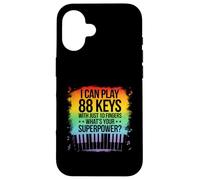 I Can Play 88 Tasti Pianoforte Jazz Music Keyboard Player Compositore Custodia per iPhone 16