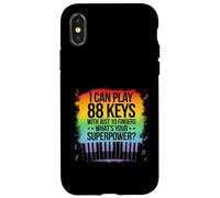 I Can Play 88 Tasti Pianoforte Jazz Music Keyboard Player Compositore Custodia per iPhone X/XS