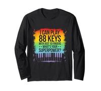 I Can Play 88 Tasti Pianoforte Jazz Music Keyboard Player Compositore Maglia a Manica