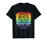 I Can Play 88 Tasti Pianoforte Jazz Music Keyboard Player Compositore Maglietta