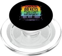 I Can Play 88 Tasti Pianoforte Jazz Music Keyboard Player Compositore PopSockets PopGrip per MagSafe