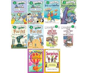 I Can Read Comics Series Level 3: 10-Book Collection Set, Cool Buds: To the Rescue!, Treasure Map!, Iris and Walter, Field Trip, The Fix-Its, Long Way Westward, Weather Poems & More