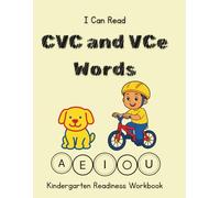 I Can Read: CVC and VCe words Workbook: Pre-K and Kindergarten Phonics Workbook with CVC and VCe Practice, Tracing, and Early LIteracy Skills
