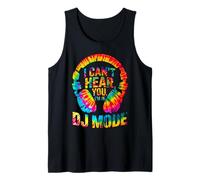 I Can’T Hear You I’M in DJ Mode Tie-Dye Headphones Graphic Canotta