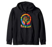 I Can’T Hear You I’M in DJ Mode Tie-Dye Headphones Graphic Felpa con Cappuccio