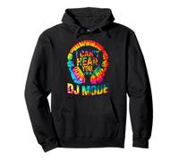 I Can’T Hear You I’M in DJ Mode Tie-Dye Headphones Graphic Felpa con Cappuccio