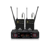 I Canali Del Microfono Lavalier Wireless Regolano Il Bodypack Del Trasmettitore Di Frequenza For Lo Spettacolo Di Feste In Chiesa