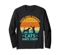 I Cani Hanno Proprietari I Gatti Hanno Personale Maglia a Manica