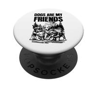 I cani mi insegnano cosa significa amicizia | Lealtà e pazienza PopSockets PopGrip Adesivo