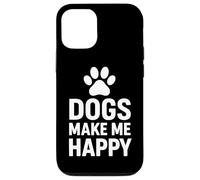 I cani mi rendono felice divertente proprietario di un animale domestico Custodia per iPhone 12/12 Pro