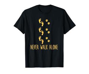 I cani non camminano mai da soli Zampe e impronta TShirt Maglietta