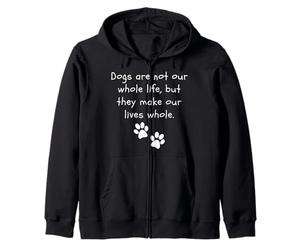 I Cani Non Sono Tutta la Nostra Vita, ma la Rendono Intera Cane Felpa con Cappuccio