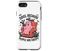 I cani permettono l'occupazione del divano di Halloween Custodia per iPhone SE (2020) / 7/8
