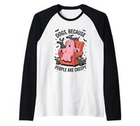 I Cani Permettono l'occupazione del Divano di Halloween Maglia con Maniche Raglan