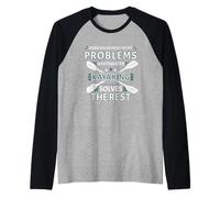 I Cani risolvono la Maggior Parte dei Miei Problemi Whitewater Kayak Il Resto Maglia con Maniche Raglan
