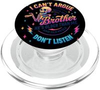I Can't Argue With My Brother Scheletro Divertente PopSockets PopGrip per MagSafe