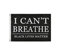 I Can'T Breathe Flag Durevole Bandiera Con 2 Occhielli Bandiere Per Interno Portico Casa 90X150Cm