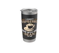 I Can't Espresso How Much Coffee Maker Caffeina Espresso Bicchiere termico in acciaio inox doppia parete