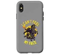 I Can't Feel My Face Cavaliere senza testa Divertente Halloween Uomini Custodia per iPhone X/XS