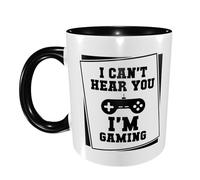 I Can'T Hear You I'M Gaming Tazza Colazione Unico Mug Con Manico Tazze Per Cappuccino Latte Cucina 330Ml