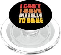 I Can't I Have Pizzelle Baking Design PopSockets PopGrip per MagSafe