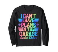 I Cant I Have Plans In The Garage Padri Day Meccanici Auto Maglia a Manica