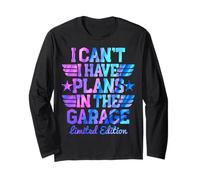 I Cant I Have Plans In The Garage Padri Day Meccanici Auto Maglia a Manica