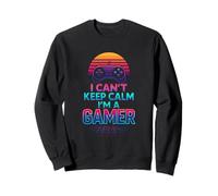 I Can't Keep Calm Gamer Dad Fathers Day Video Gaming Figlio Felpa