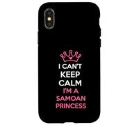 i can't keep calm i'm a Samoan Princess cute Custodia per iPhone X/XS