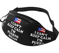 I Can't Keep Calm I'm Puerto Rican Marsupio Marsupio alla moda Marsupio regolabile per uomo Donna