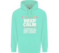 I Can'T Keep Calm Its il Mio Compleanno Bambini Felpa con Cappuccio