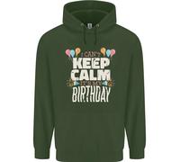 I Can'T Keep Calm Its il Mio Compleanno Bambini Felpa con Cappuccio