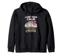 I Can't Keep Calm It's My First Cruise Birthday Trip 2026 Felpa con Cappuccio