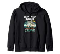 I Can't Keep Calm It's My First Cruise Birthday Trip 2026 Felpa con Cappuccio