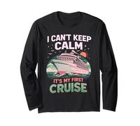 I Can't Keep Calm It's My First Cruise Birthday Trip 2026 Maglia a Manica