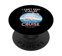 I Can't Keep Calm It's My First Cruise Birthday Trip 2026 PopSockets PopGrip Adesivo