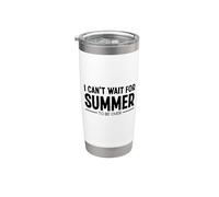 I Can't Wait for Summer to be Over Odio l'estate Meteo Bicchiere termico in acciaio inox doppia parete