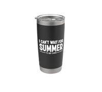 I Can't Wait for Summer to be Over Odio l'estate Meteo Bicchiere termico in acciaio inox doppia parete