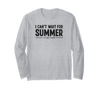 I Can't Wait for Summer to be Over Odio L'Estate Meteo Maglia a Manica