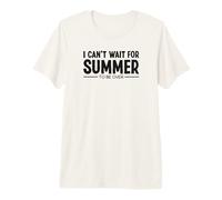 I Can't Wait for Summer to be Over Odio L'Estate Meteo Maglietta Premium