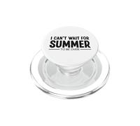 I Can't Wait for Summer to be Over Odio l'estate Meteo PopSockets PopGrip per MagSafe