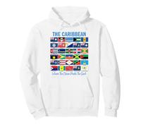 I Caraibi Dove l'oceano incontra Le Bandiere dell'anima Felpa con Cappuccio