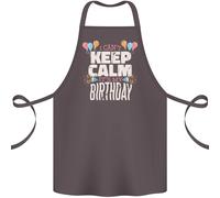 I Carusi Keep Calm It's My Compleanno Cotone Grembiule 100% Biologico