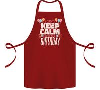 I Carusi Keep Calm It's My Compleanno Cotone Grembiule 100% Biologico