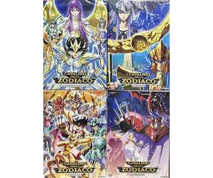 I CAVALIERI DELLO ZODIACO SAGA GUERRA GALATTIC CAVALIERI D'ARGENTO+DODICI CASE+ASGARD+NETTUNO+ADE eps 01-114 & 1-31 serie completa 23 dvd