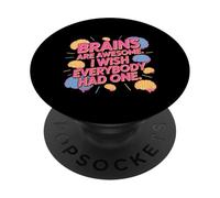 I cervelli divertenti del meme del cervello sono fantastici Vorrei che tutti ne avessero uno PopSockets PopGrip Adesivo
