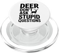 I cervi non fanno domande stupide - Funny Hunter Design PopSockets PopGrip per MagSafe