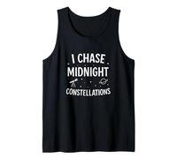 I Chase Midnight Constellations Citazione divertente per osservare le stelle Canotta