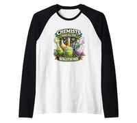 I chimici Hanno Tutte Le soluzioni Funny Science Lab Maglia con Maniche Raglan